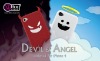 TPU Angel Style Soft Cover for iPhone 4