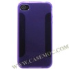 TPU Case Gel Skin for iPhone 4S/ iPhone 4(Purple)