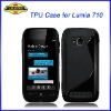 TPU Case for Nokia Lumia 710, S Type Design Wave Gel Cover