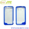 TPU+PC crystal case for iPhone 4