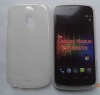 TPU crystal rubberized case for Samsung Galaxy Nexus III 3 I9250 Droid Prime I515 protective cover