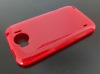 TPU gel soft rubberized cover case For HTC Sensation XL