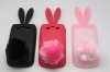 TPU rabbit case for Blackberry 9700 with retail package