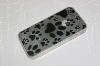 TPU skin case for iphone 4g case with footprint