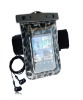 TPU waterproof bag with earphones for phone / camera / media player