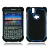 TRIPLE LAYER HYBRID combo hard PC TPU SILICONE cover Case for Blackberry 9630/9650 protector shell