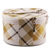 Tartan design makeup bag