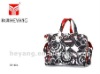 Teflon diaper bag-Onyx Blossoms