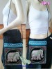 Thai Elephant Cotton HMONG Hill Tribe Shoulder Bag Cross Body Bag EB-L