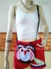 Thai Handmade shoulder bag Patchwork Fabric OWL