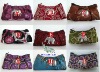 Thai Silk Embroidered Evening bag / wallet bag / cosmetic bag