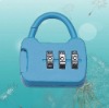 The 3-dial blue color luggage lock