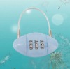 The 3-dial blue lovely with hook combination lock