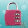 The 3-dial sliver/violet and with iron hook travel lock