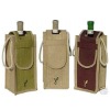 The Bio-Degradable And Recyclable Natural Jute Fiber Wine Bag By Green Petal Ventures.