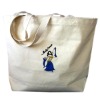 The Extra Heavy Duty Large Boat Shaped Calico Tote. Available in Organic Cotton as Well.