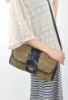The fashion ladies straw shoulder handbag