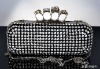 The high class crystal lady skull clutch bag