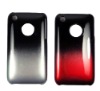 The latest pattern two color iphone glossy rubberized Hard case/cover for iphone 3G