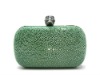 The skull  Skull stingray skin  clutch bag