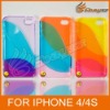 Three Colors Removable Clear Case for iphone 4 4s LF-0608