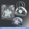 Three styles of clear 0.30mm pvc travel zipper bag D-C105