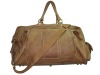 Top Grain Genuine Cowhide Leather Travel Duffle Weekend Bag