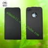 Top PU black flip leather case suitable for iPhone 4