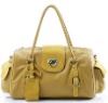 Top PU + real leather fashion shoulder handbags
