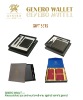 Top design genuine leather magic gift set&wallet