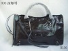 Top designer brand name women black PU bags