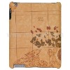 Top-quality Paster Hard Skin Case for iPad 2nd with World Map Pattern