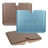 Top-quality Twill Check Pattern Leather Pouch Case Cover for iPad 2nd Generation