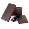 Top quality leather men's wallet set as gift