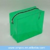 Top quality vinyl zipper pouch in green XYL-C462