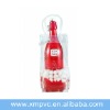 Top sales clear handle ice bag with printing XYL-I039