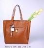 Tote bag In Genuine Leather With Pocket Detail