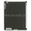 Tough Hard Plastic Case for iPad 2 (Compatible With Smart Cover) - Black