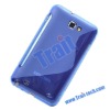 Tpu Gel Skin Case Cover for Samsung Galaxy Note i9220 (Blue)