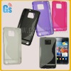 Tpu wave cover case for samsung i9100 galaxy s2
