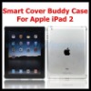 Transparent Clear Snap-On Case Fits Smart Cover for Apple iPad 2