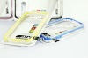 Transparent Crystal PC+silicon Frame Bumper For Iphone4/4s