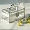 Transparent Lovely White Acrylic Cosmetic Case
