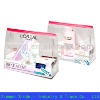 Transparent PVC Cosmetic bag with plastic Verco zipper