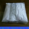Transparent PVC garment bag with zip closure