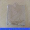 Transparent PVC underwear bag with clear zipper and power handle