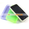 Transparent Silicon cover case for Iphone 4g,silicone transparent case for iphone,hard case