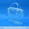 Transparent clear vinyl shopping bag with nylon zipper XYL-H275