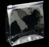 Transparent plastic bag with zipper