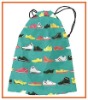 Travel drawstring shoe bag